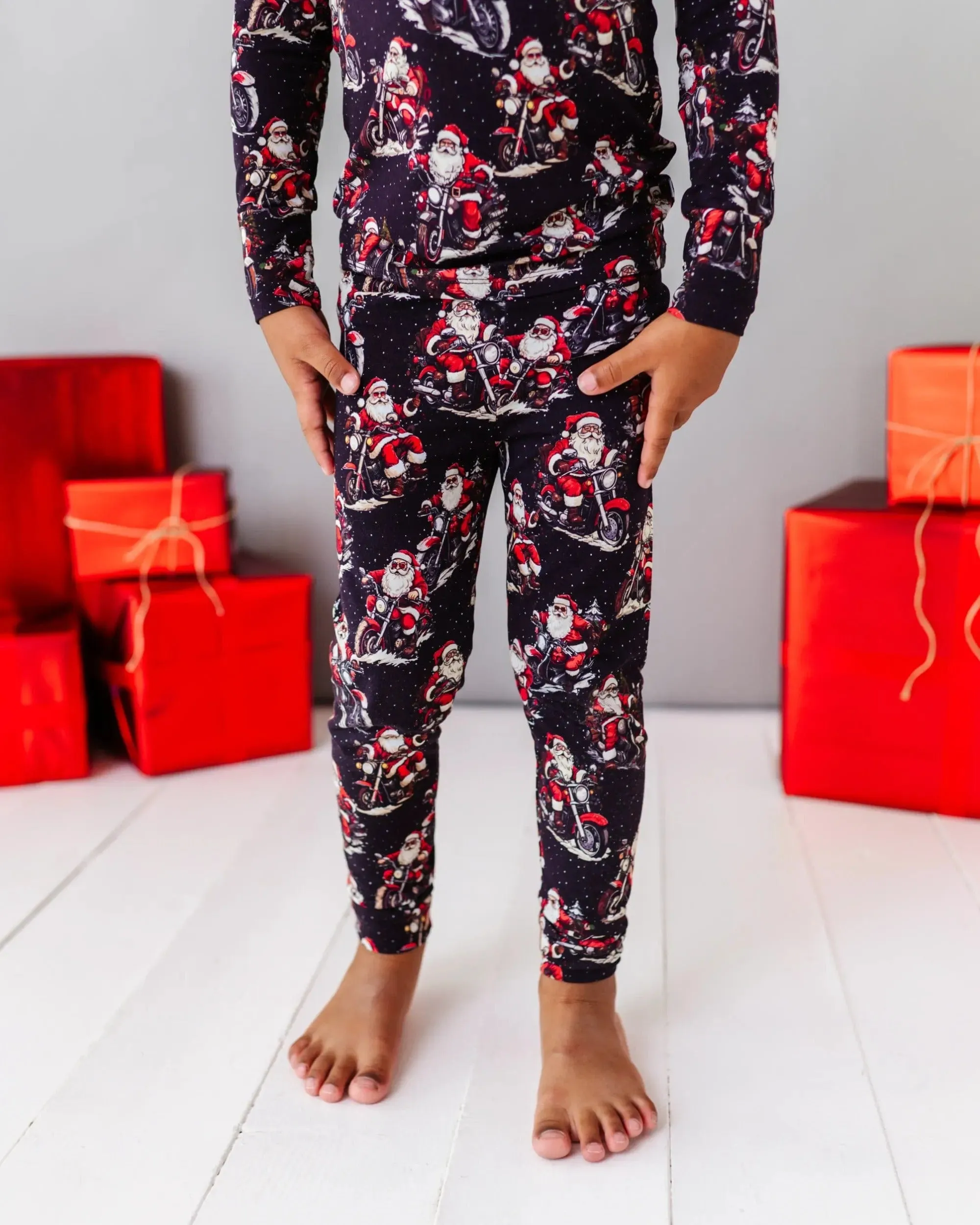 Clausin' Trouble Two-Piece Pajama Set