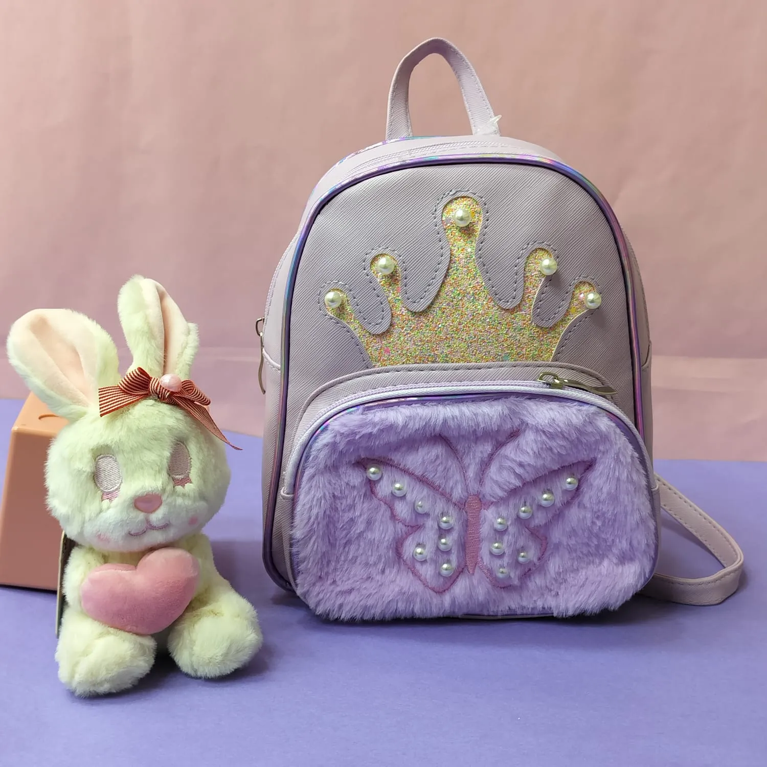 Crown Theme  Mini Backpack.