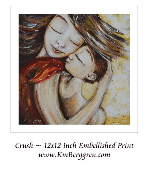 Crush - Dancing Mom & Baby Art Print