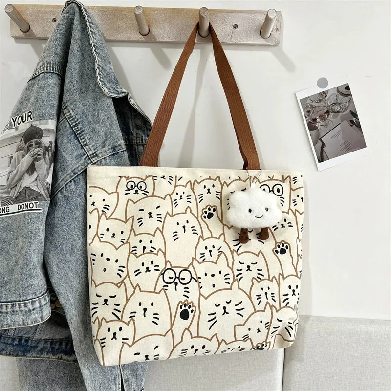 Cute Canvas Bag for College Students