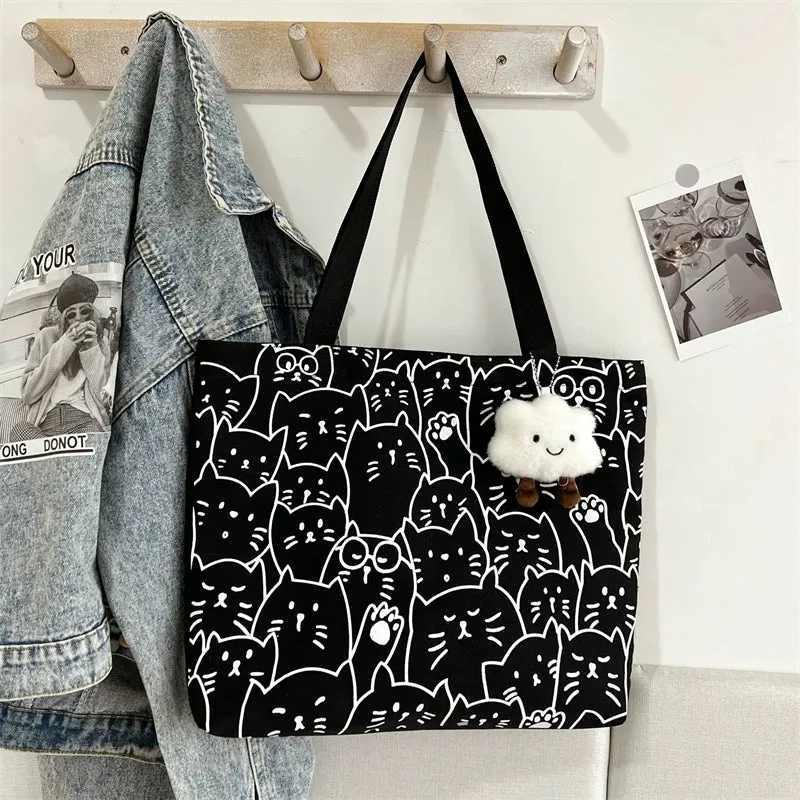 Cute Canvas Bag for College Students