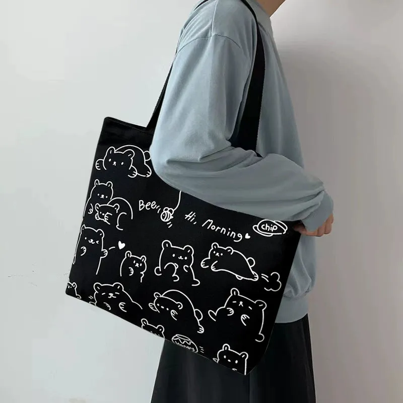 Cute Canvas Bag for College Students