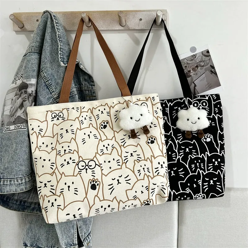 Cute Canvas Bag for College Students