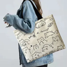 Cute Canvas Bag for College Students