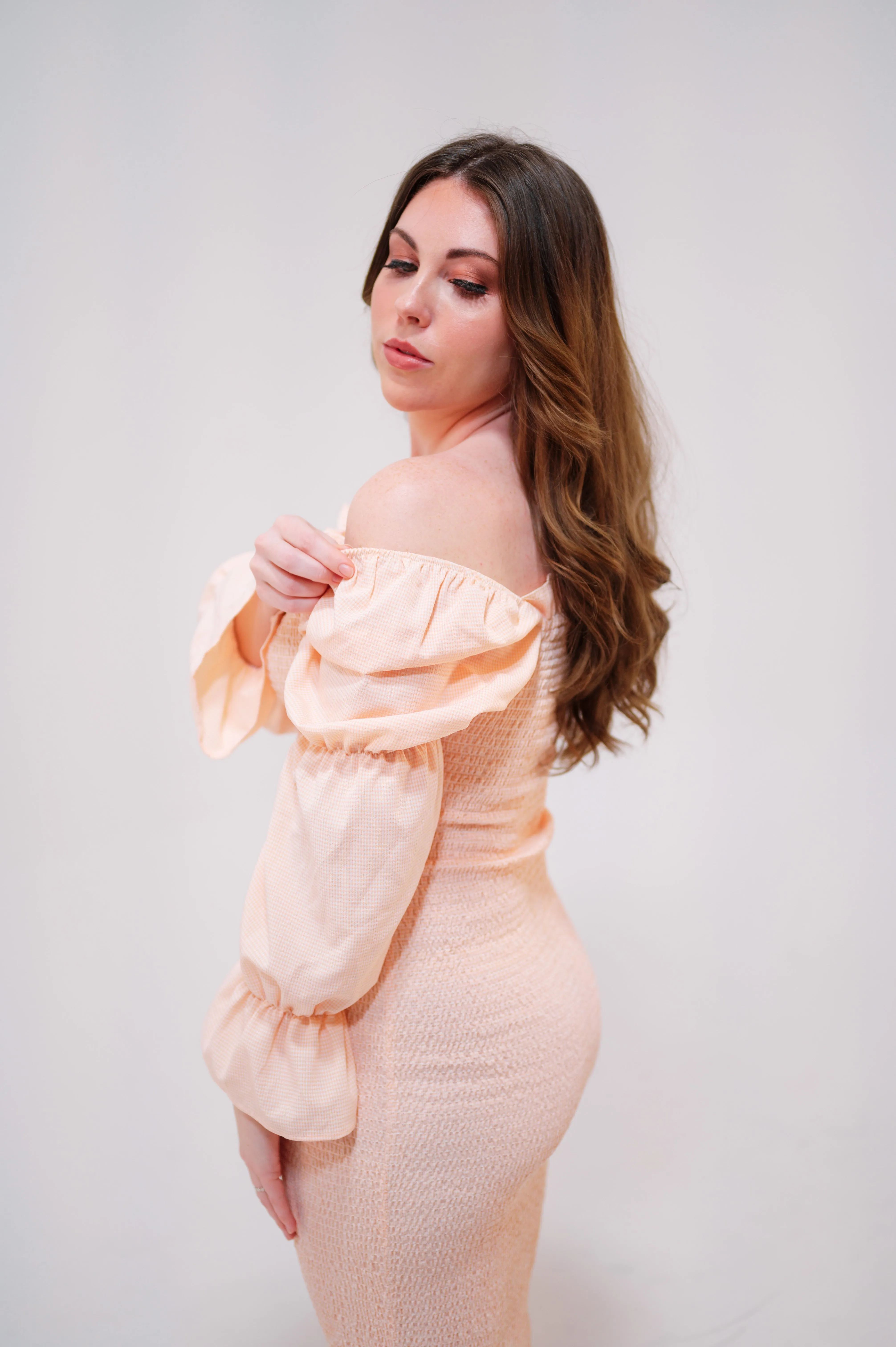 Daphne Dress in Peach