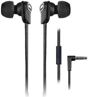 Ecko EKU-LCE-BK Lace Stereo Earbuds with Microphone (Black)