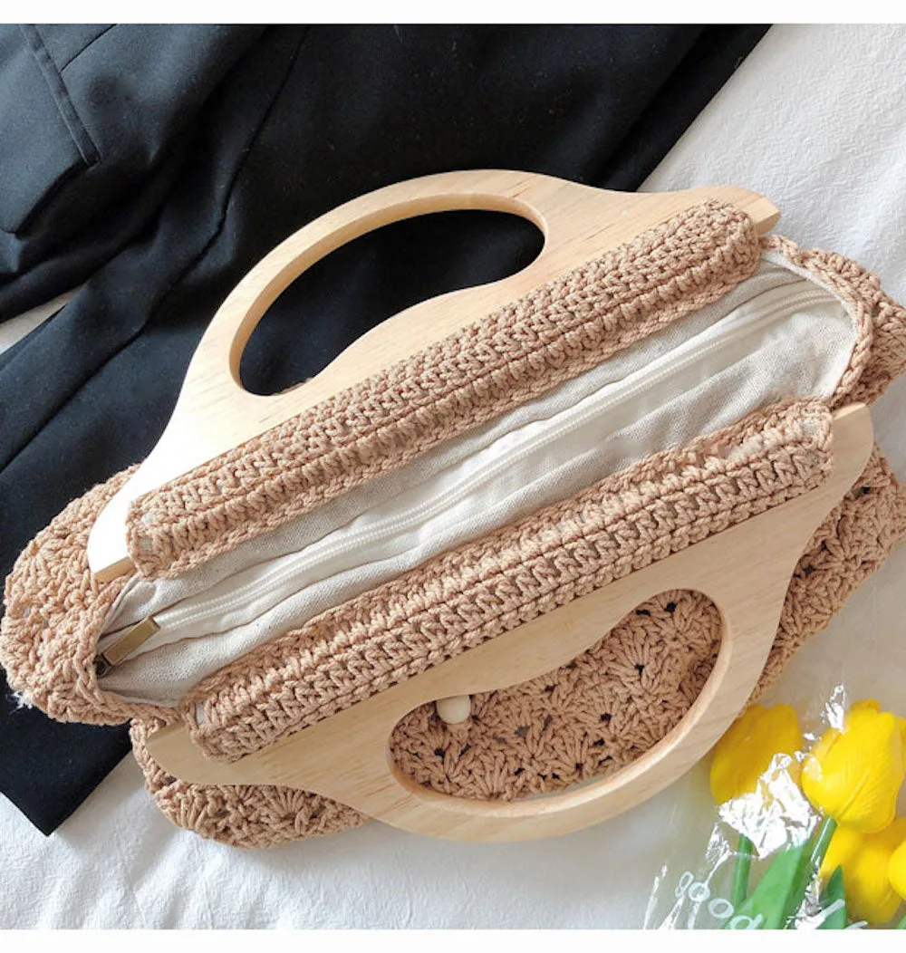 Elena Handbags Crochet Harajuku Style Bag