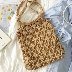 Elena Handbags Crochet Shoulder Bag