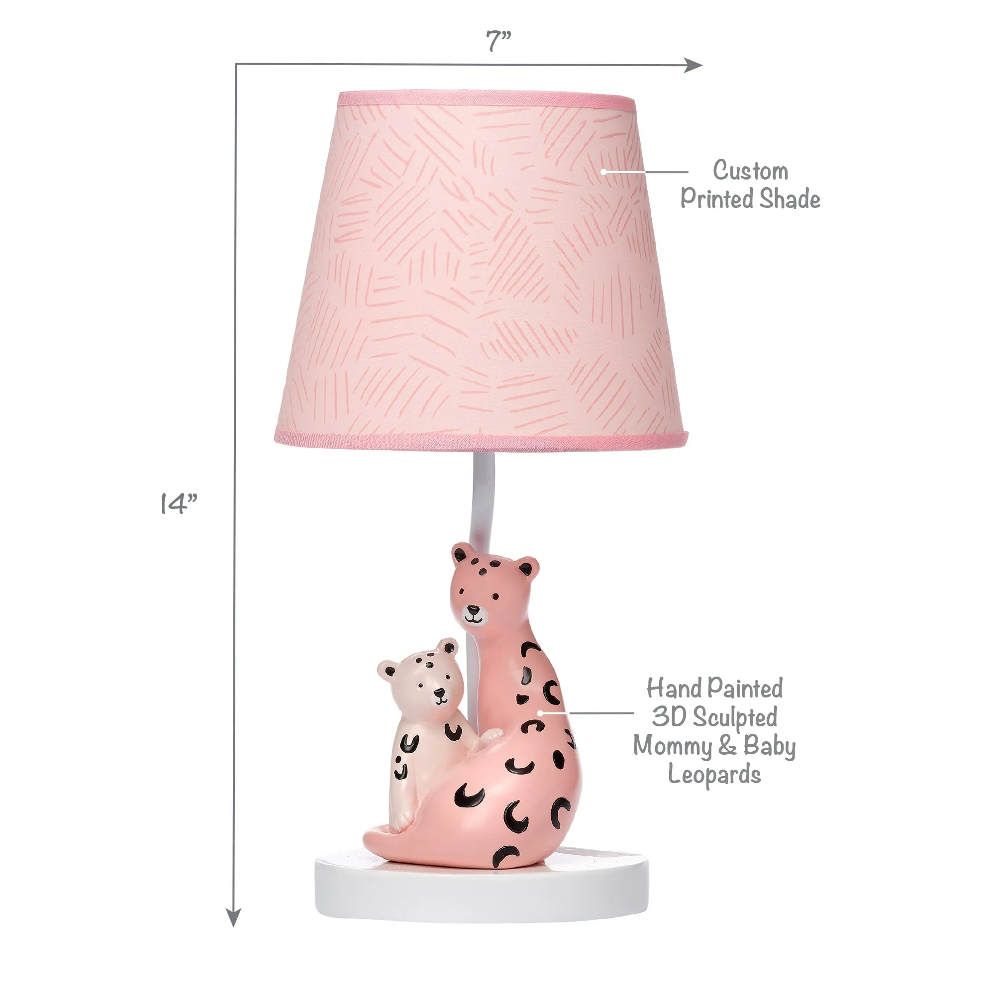 Enchanted Safari Lamp with Shade & Bulb