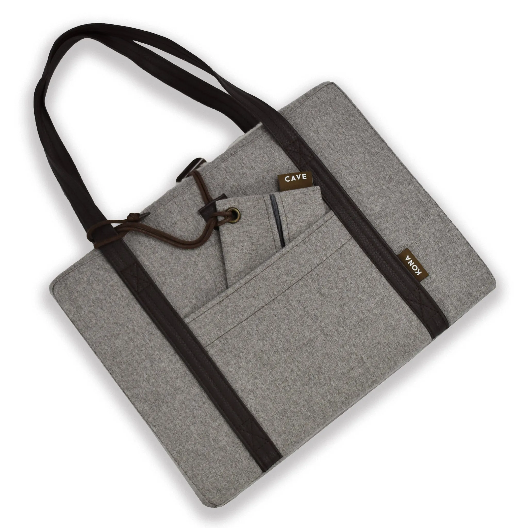 Essential Zipper Bag  -  Grey Flannel