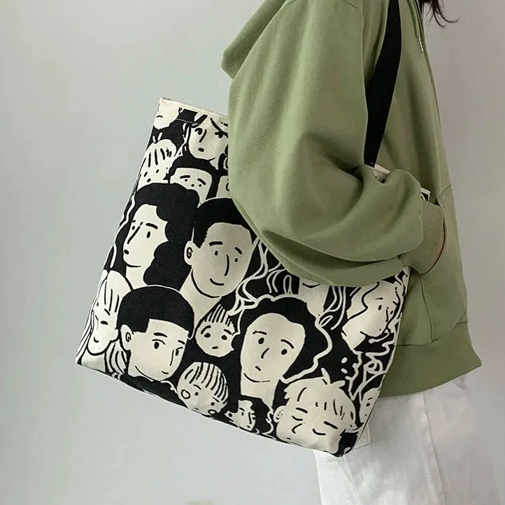 European Style Lazy Wind Canvas Bag