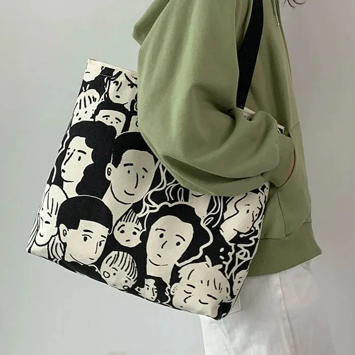 European Style Lazy Wind Canvas Bag