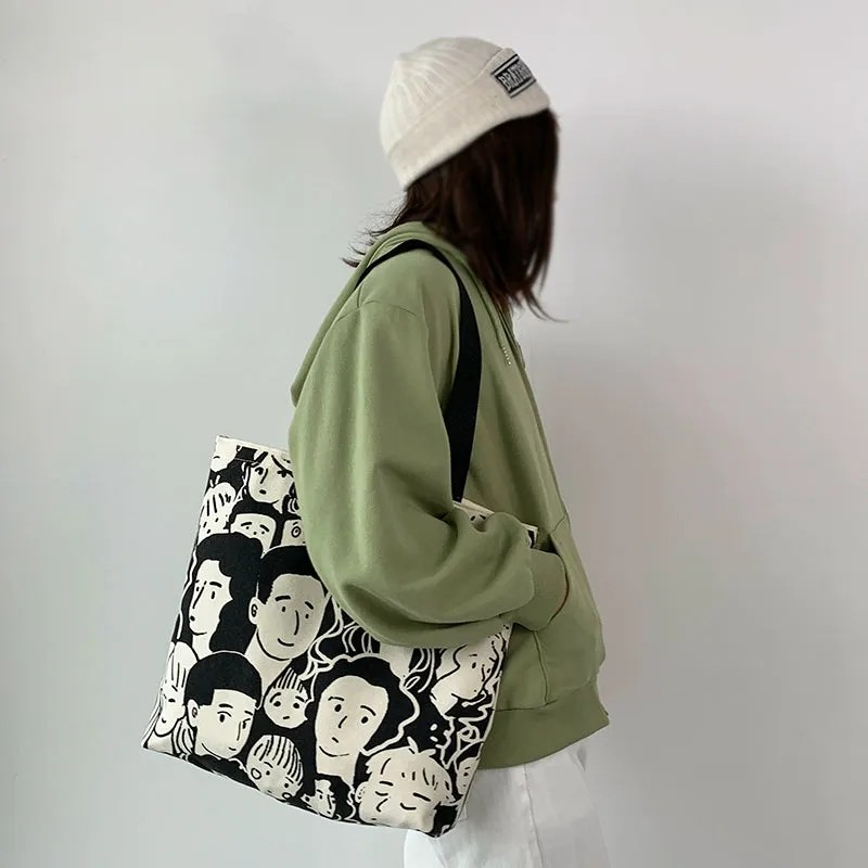 European Style Lazy Wind Canvas Bag