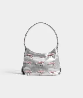 FAIRY bow silver shoulder bag