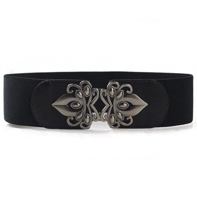 Fashionable Women's Wide Waist Seal Elastic Elastic Belt All-Match Women's Wide Belt Decoration