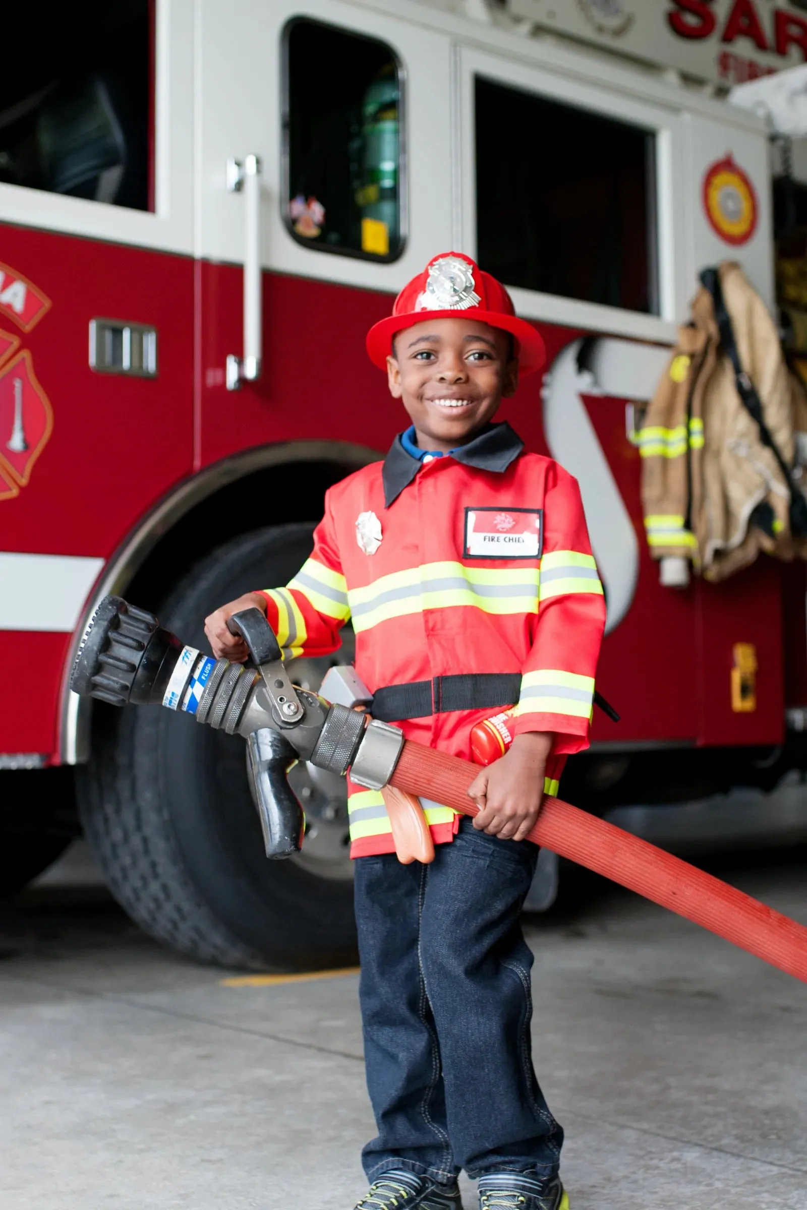 Firefighter with Accessories