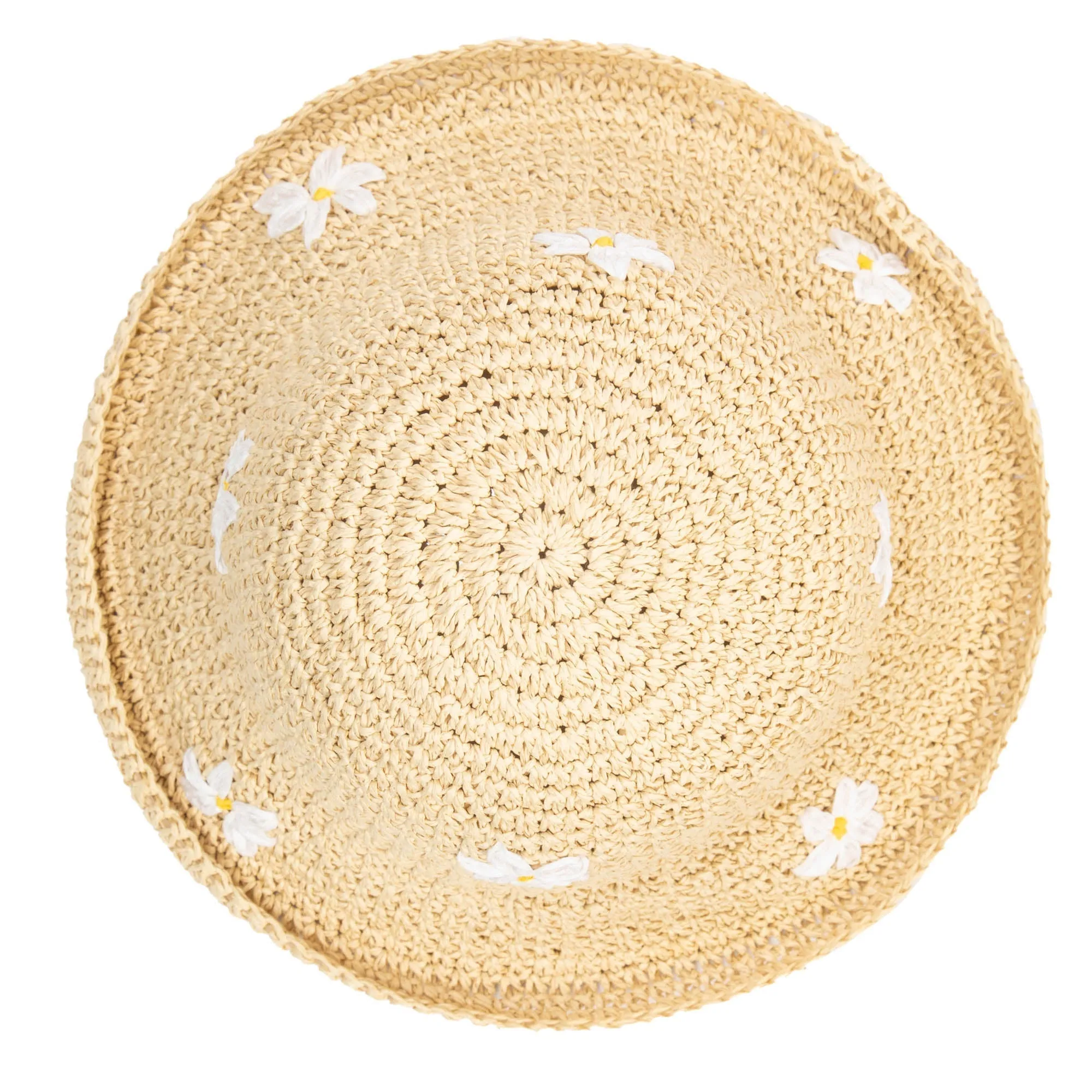 Fresh as a Daisy - Crochet Bucket Hat with Embroidery