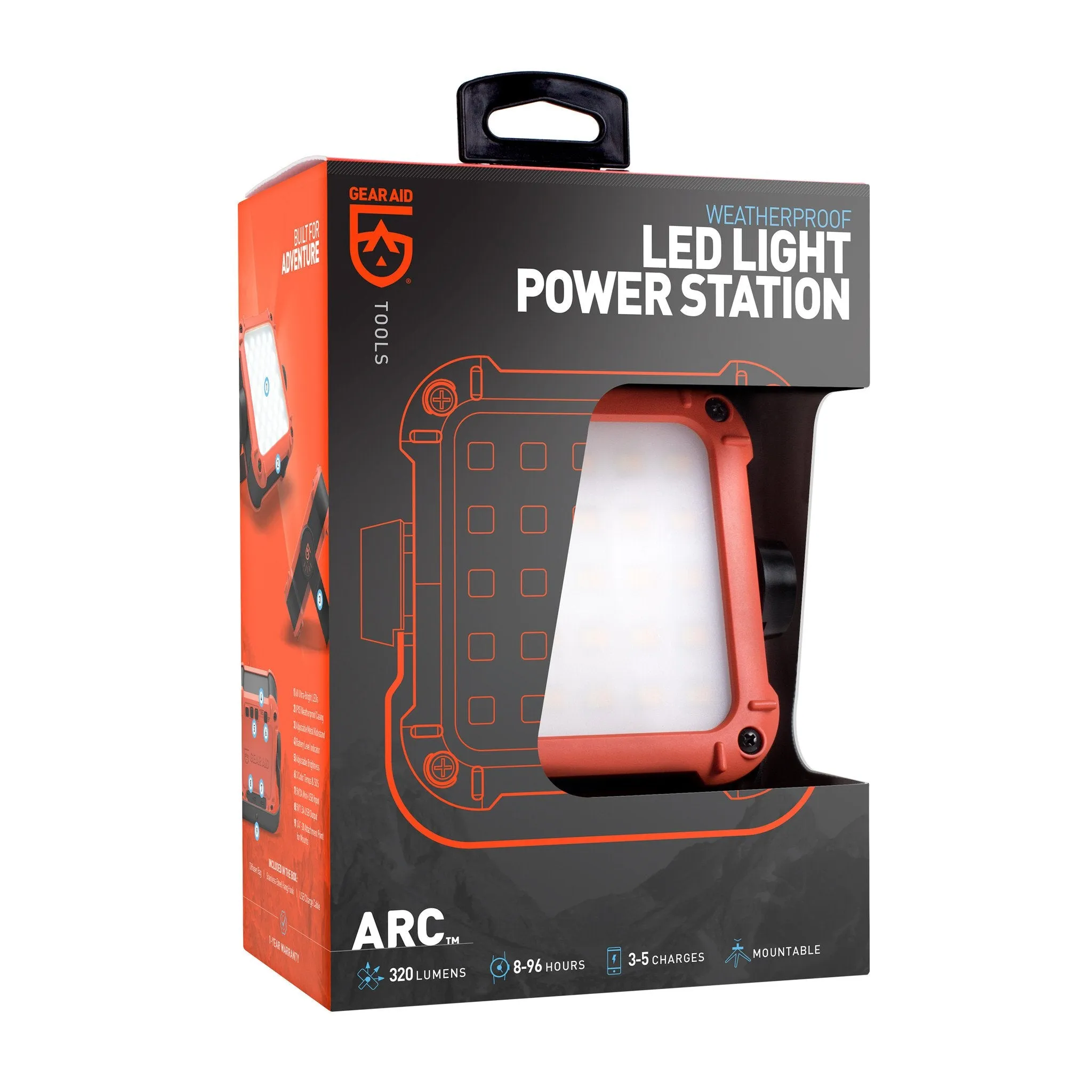 Gear Aid ARC Rechargeable LED Light and Power Station