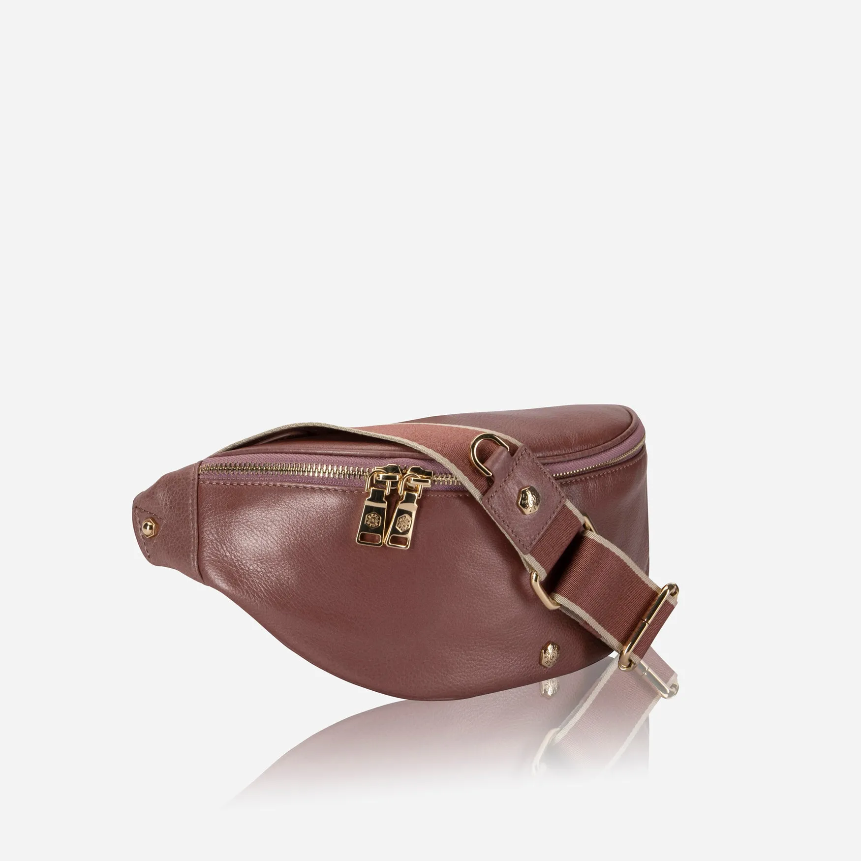 Geneva Ladies Leather Waist Bag