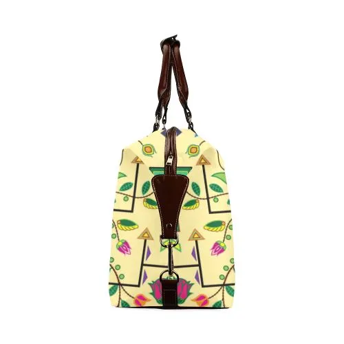 Geometric Floral Summer-Vanilla Classic Travel Bag