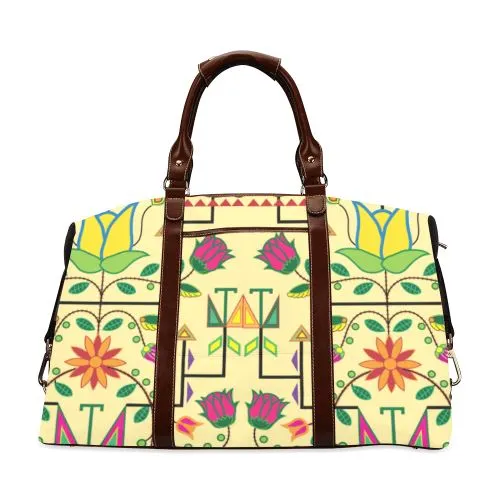 Geometric Floral Summer-Vanilla Classic Travel Bag