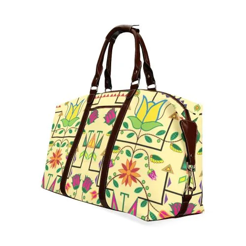 Geometric Floral Summer-Vanilla Classic Travel Bag