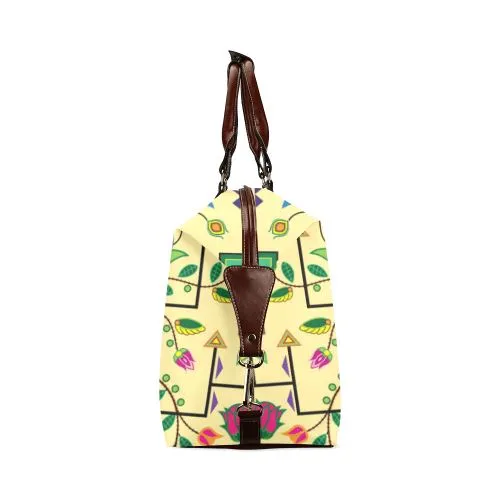 Geometric Floral Summer-Vanilla Classic Travel Bag