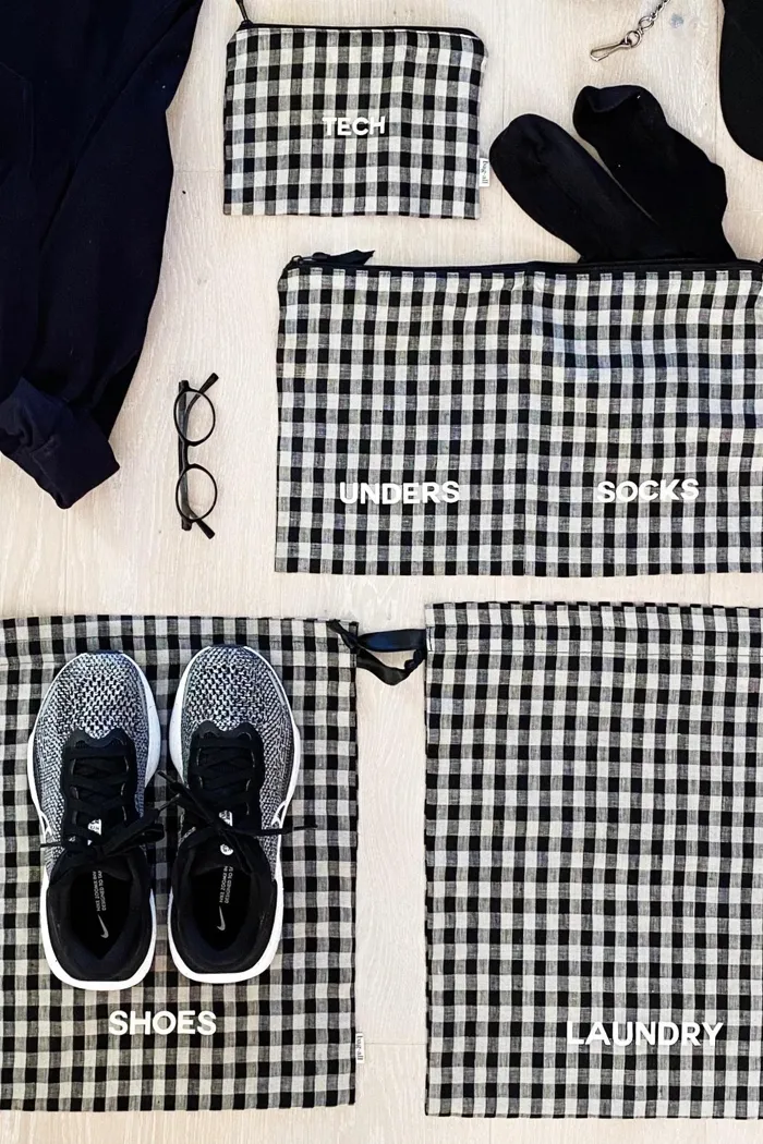 Gingham Packing Set