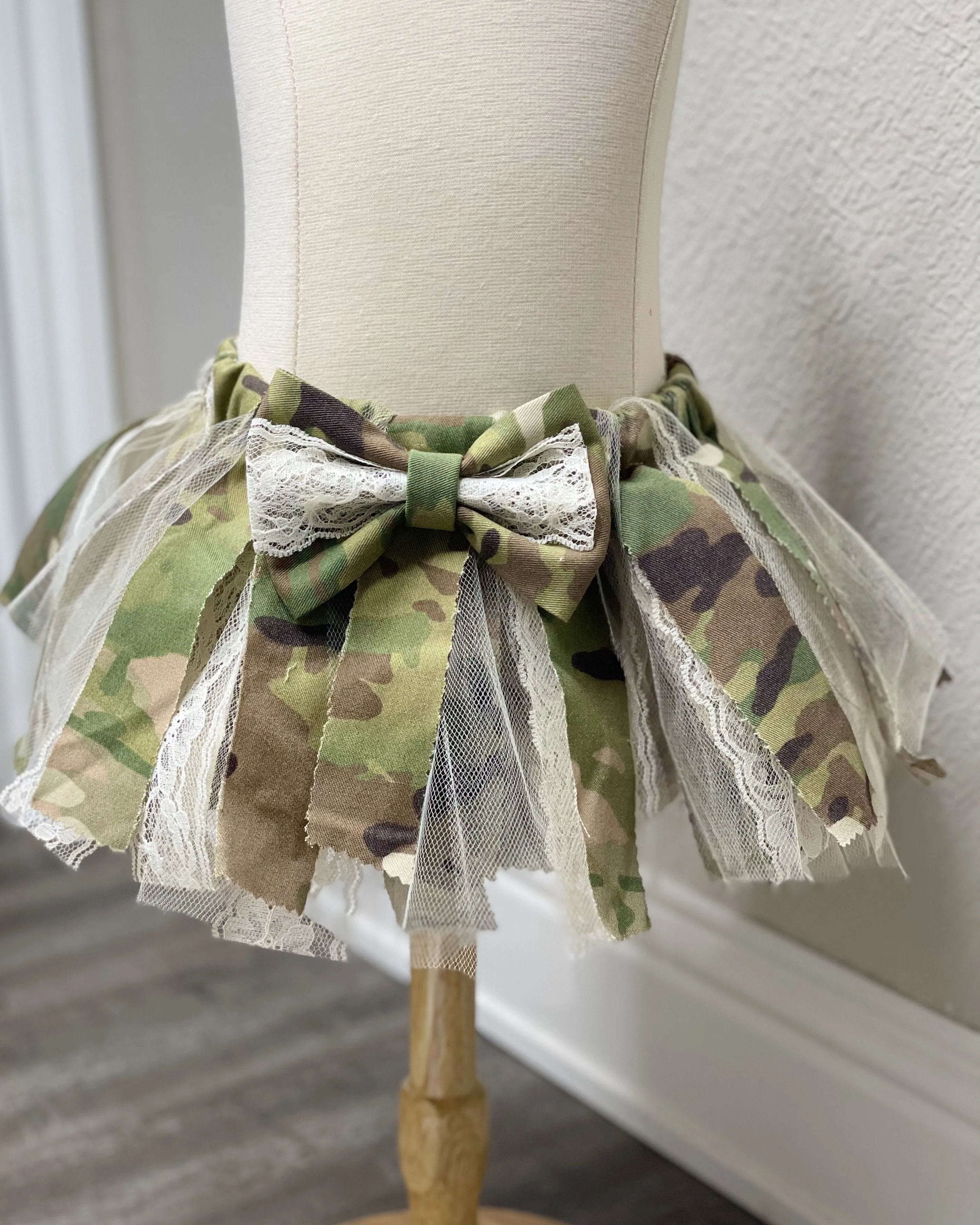 Girls Multicam OCP Camo Shabby Chic Tutu