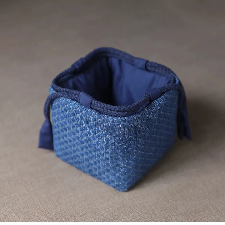 Gohobi Denim Small Teaware Storage Travel Bag