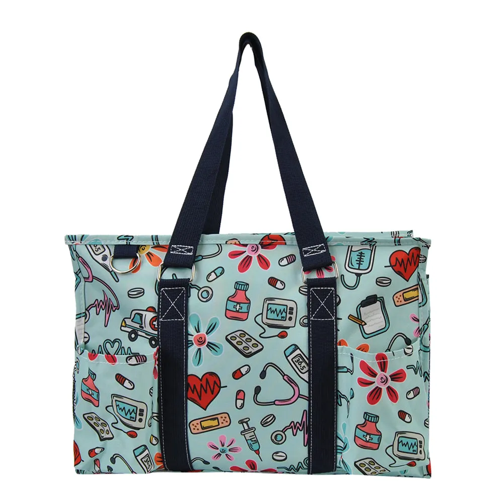 Groovy Nurse NGIL Zippered Caddy Organizer Tote Bag