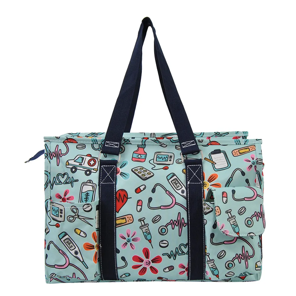 Groovy Nurse NGIL Zippered Caddy Organizer Tote Bag