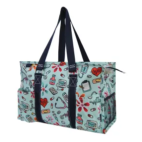 Groovy Nurse NGIL Zippered Caddy Organizer Tote Bag