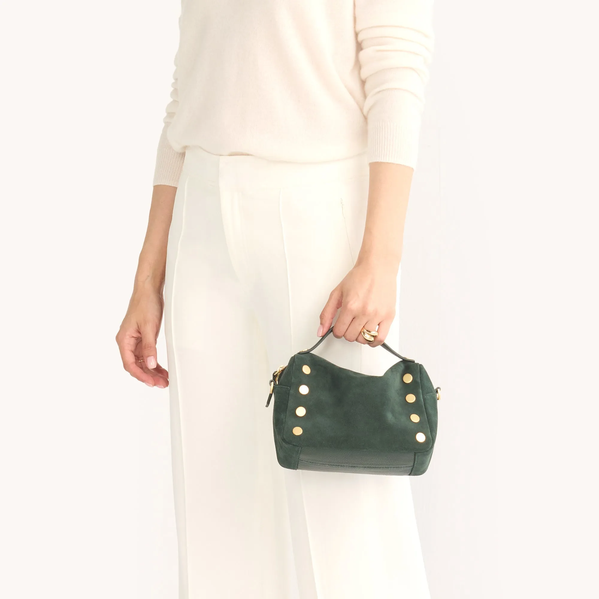 Hammitt Evan Small Crossbody Bag 18071 | Green Room Suede