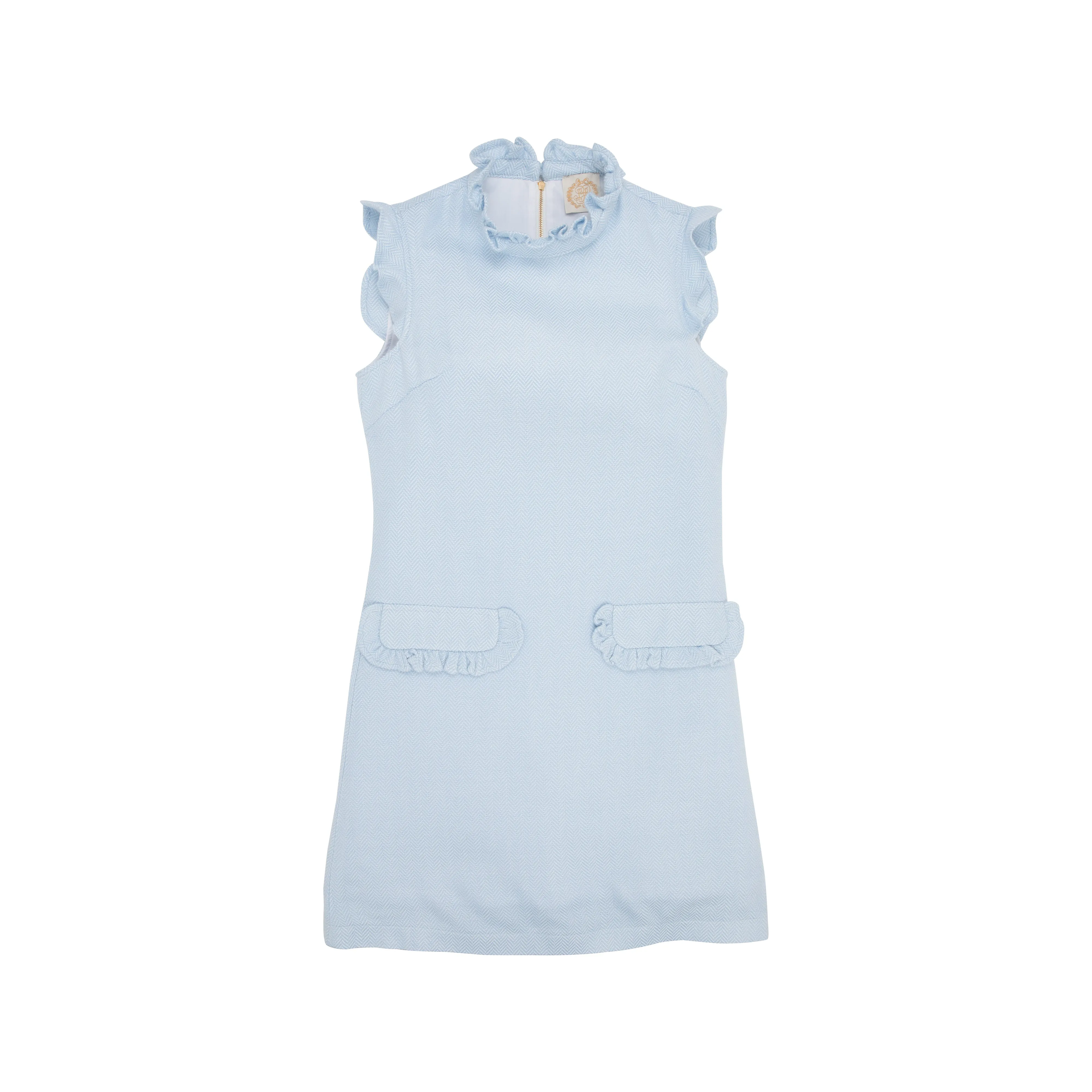 Hart's Happy Race Day Dress (Women's) - Beale Street Blue Herringbone