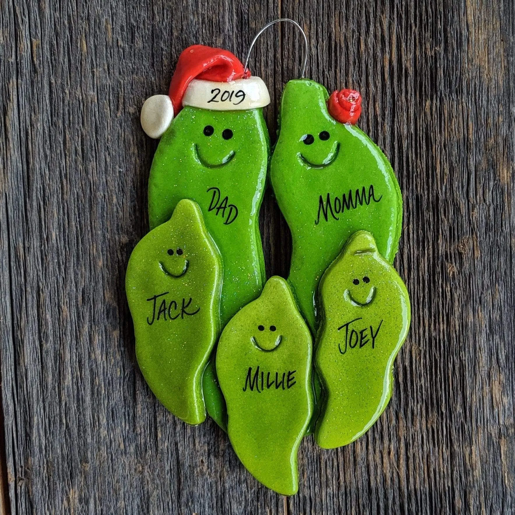 Hatch Chile Pepper Family Christmas Ornament