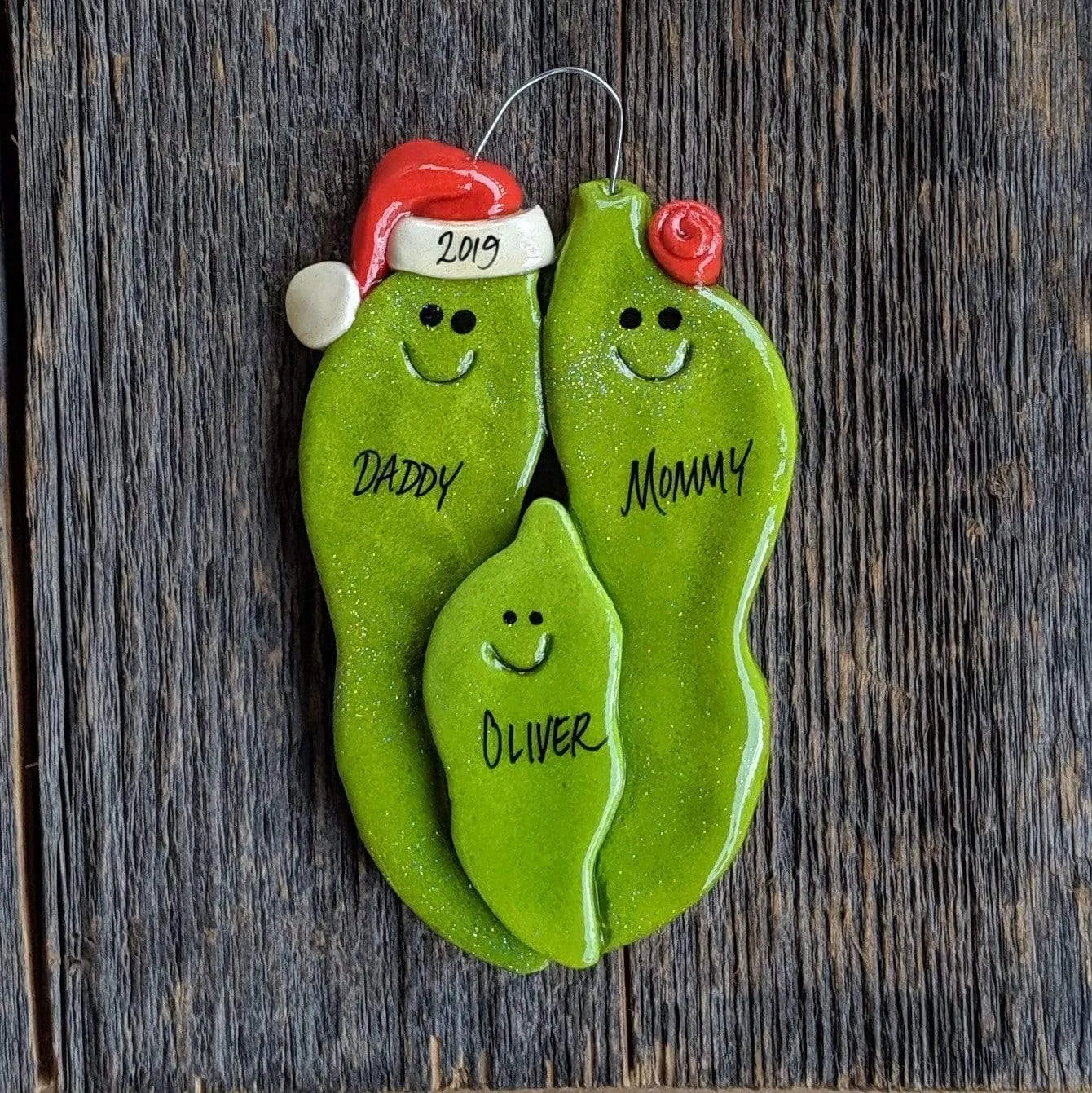 Hatch Chile Pepper Family Christmas Ornament