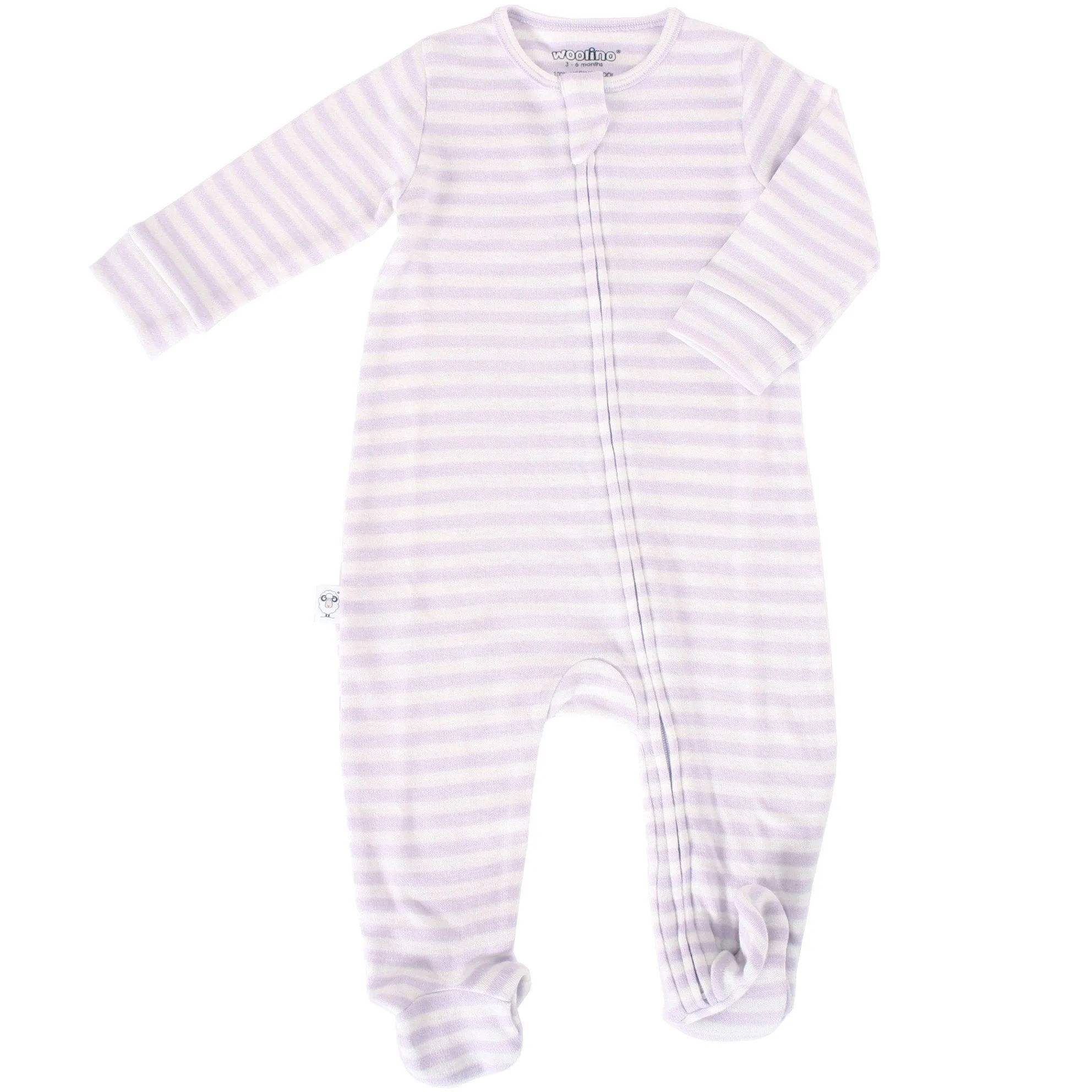 Imperfect Footie Pajamas, Merino Wool, Lilac