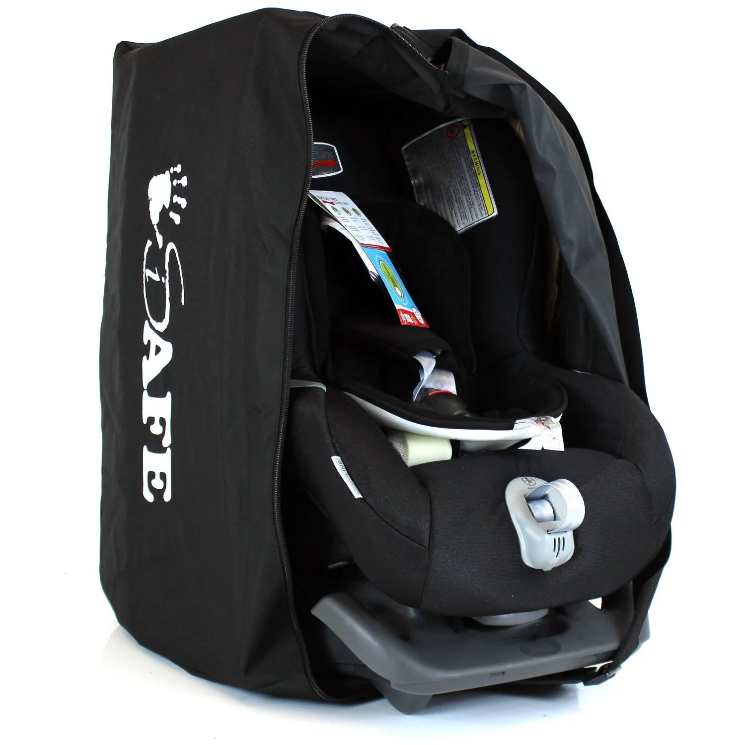 iSafe Universal Carseat Travel / Storage Bag For Britax Evolva 1-2-3 Plus Car Seat (Black Thunder)