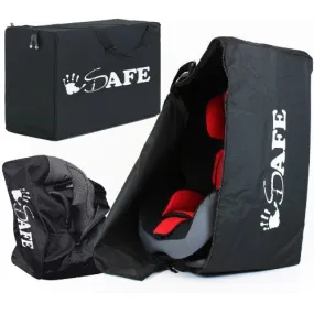 iSafe Universal Carseat Travel / Storage Bag For Britax Evolva 1-2-3 Plus Car Seat (Black Thunder)