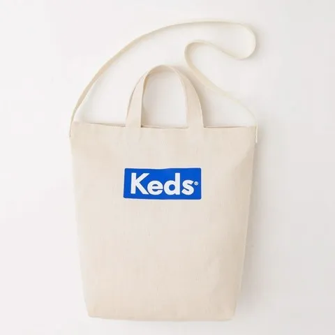 Japanese magazine gift Keds White 2 way Shoulder bag tote