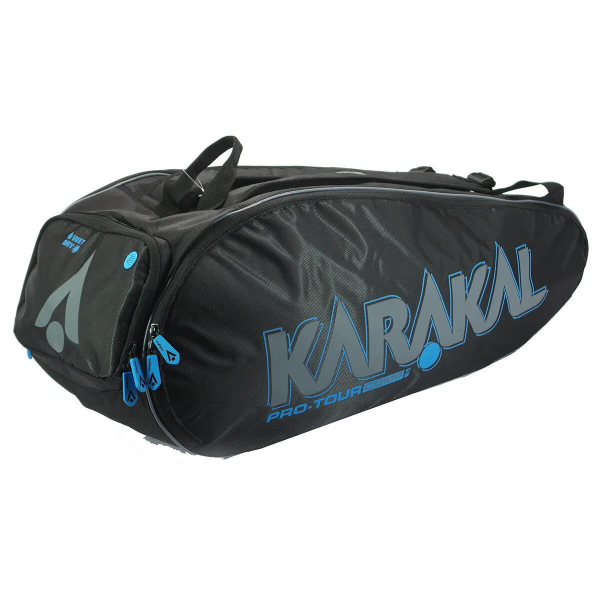 Karakal Pro Tour 2.1 Competition 9 Racket Bag Blue Trim