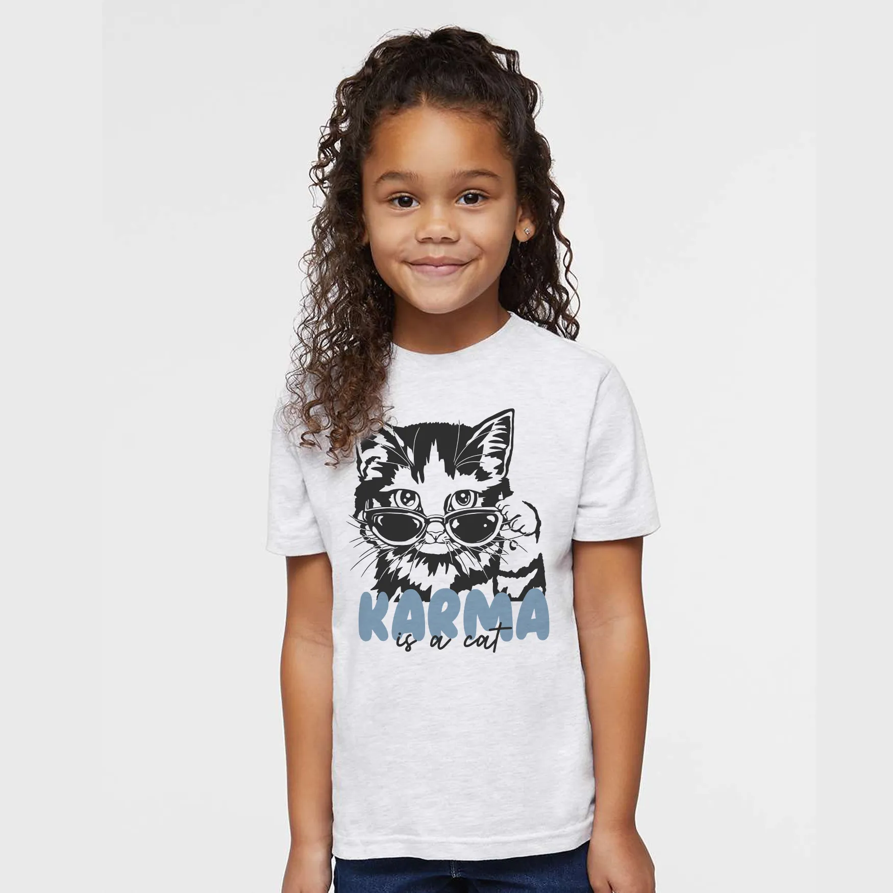 Karma Is A Cat Tee (Toddler & Kids)