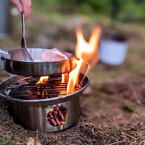 Kelly Kettle® Base Camp – Basic Kit – Stainless Steel Camp Kettle