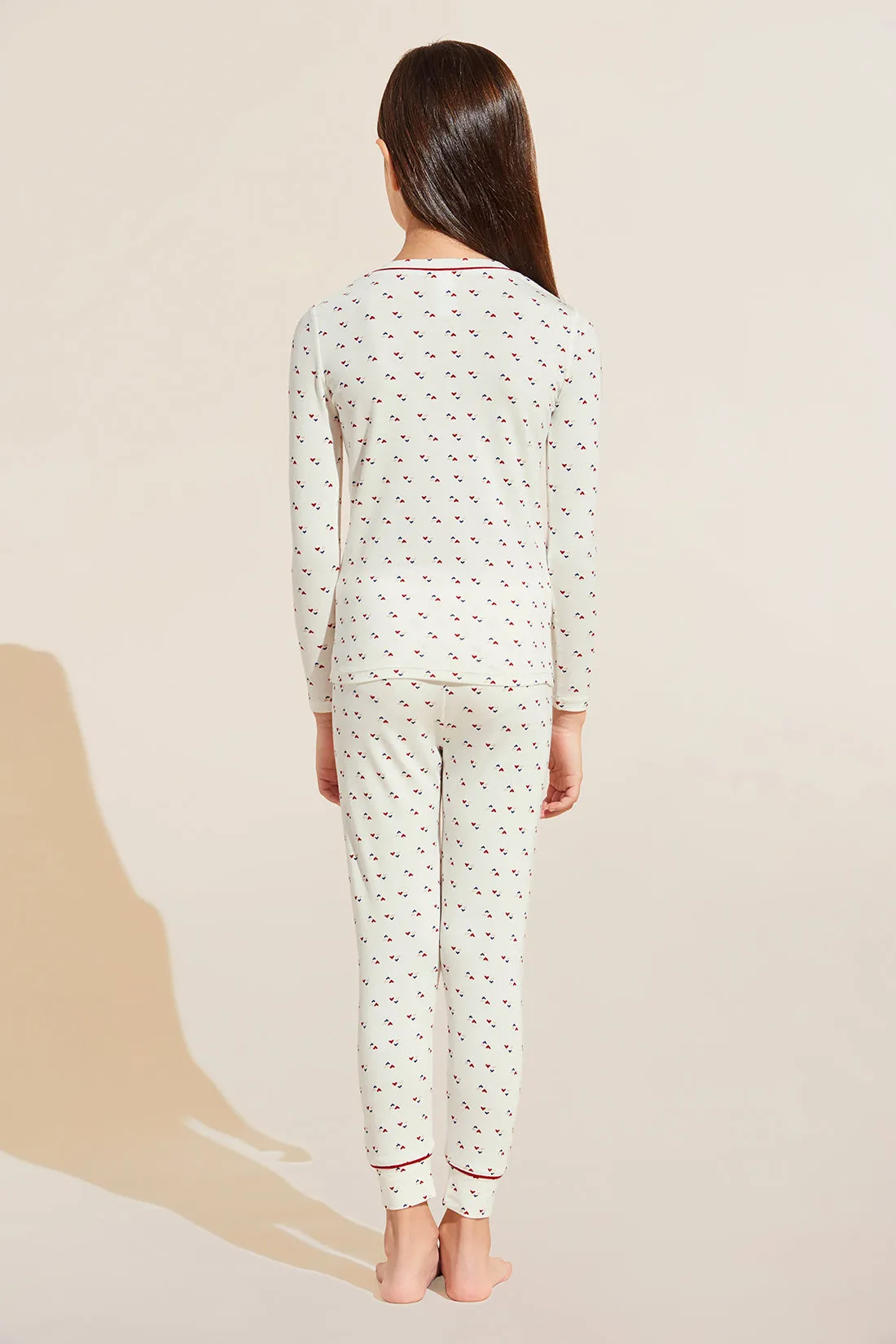 Kids Printed TENCEL™ Modal Unisex Long PJ Set