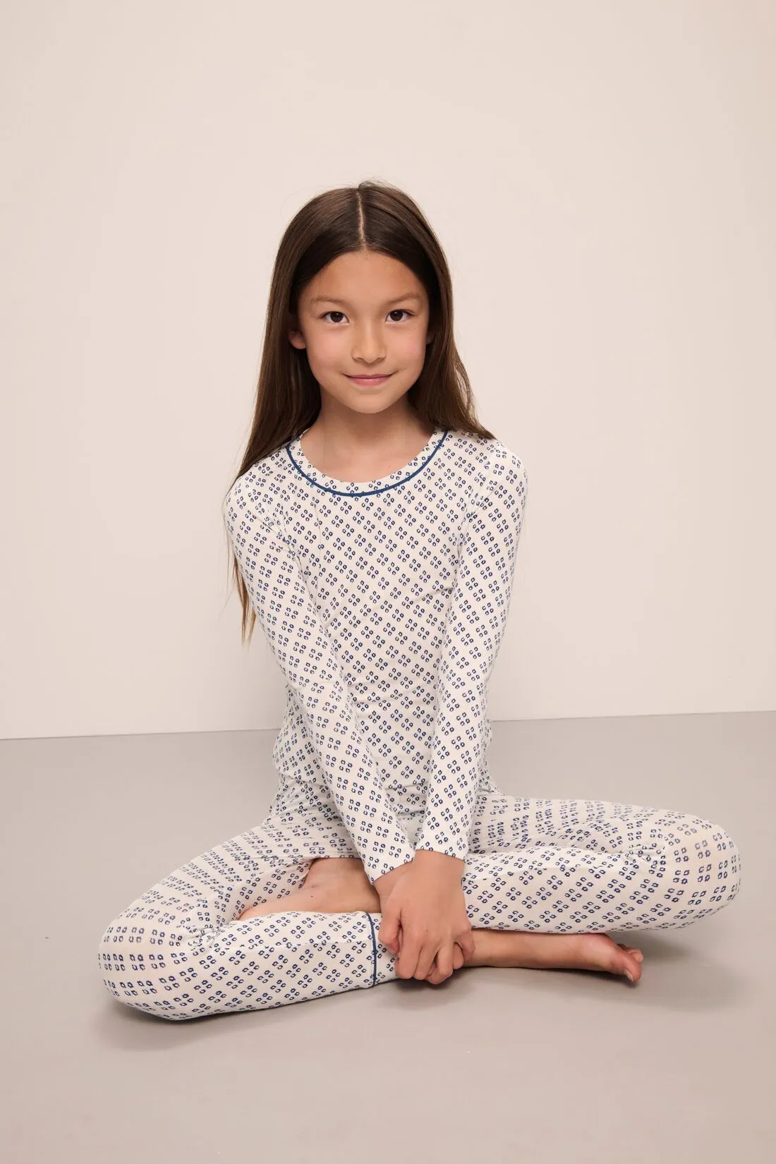 Kids Printed TENCEL™ Modal Unisex Long PJ Set