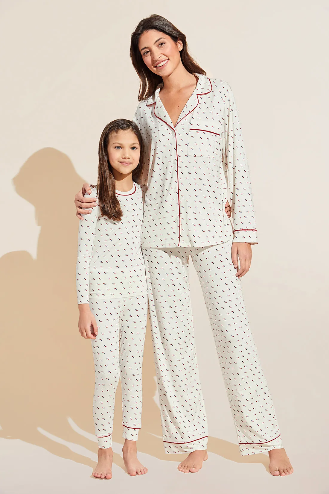 Kids Printed TENCEL™ Modal Unisex Long PJ Set