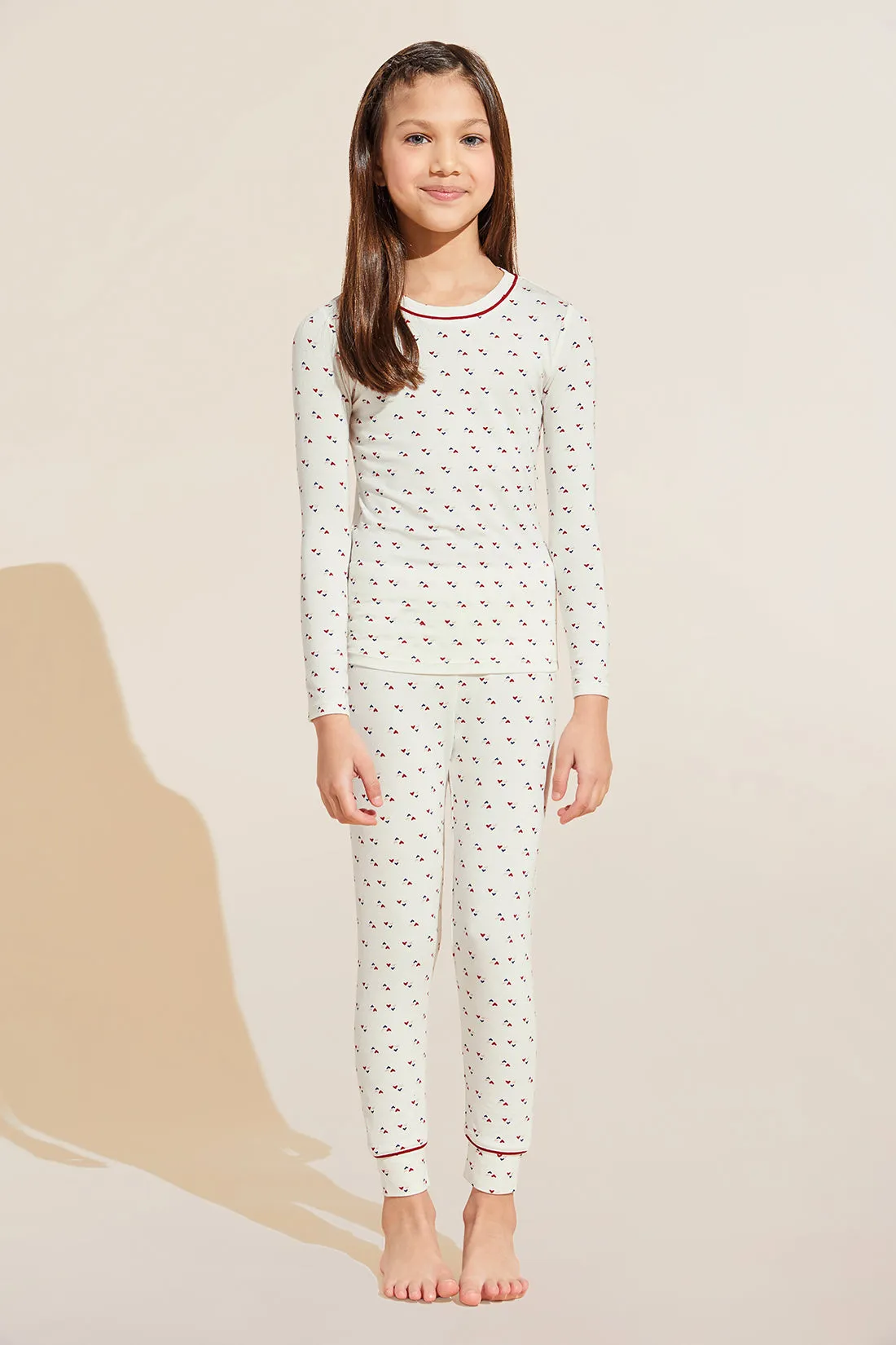 Kids Printed TENCEL™ Modal Unisex Long PJ Set