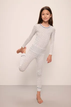 Kids Printed TENCEL™ Modal Unisex Long PJ Set