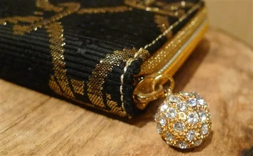 Kotur Brocade Kellet Clutch with a Pave Swarovski Crystal Closure